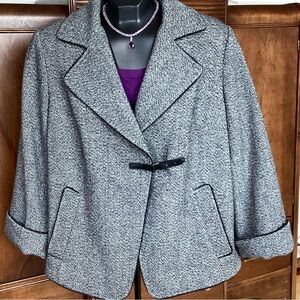 Calvin Klein blazer, black tweed size 0X